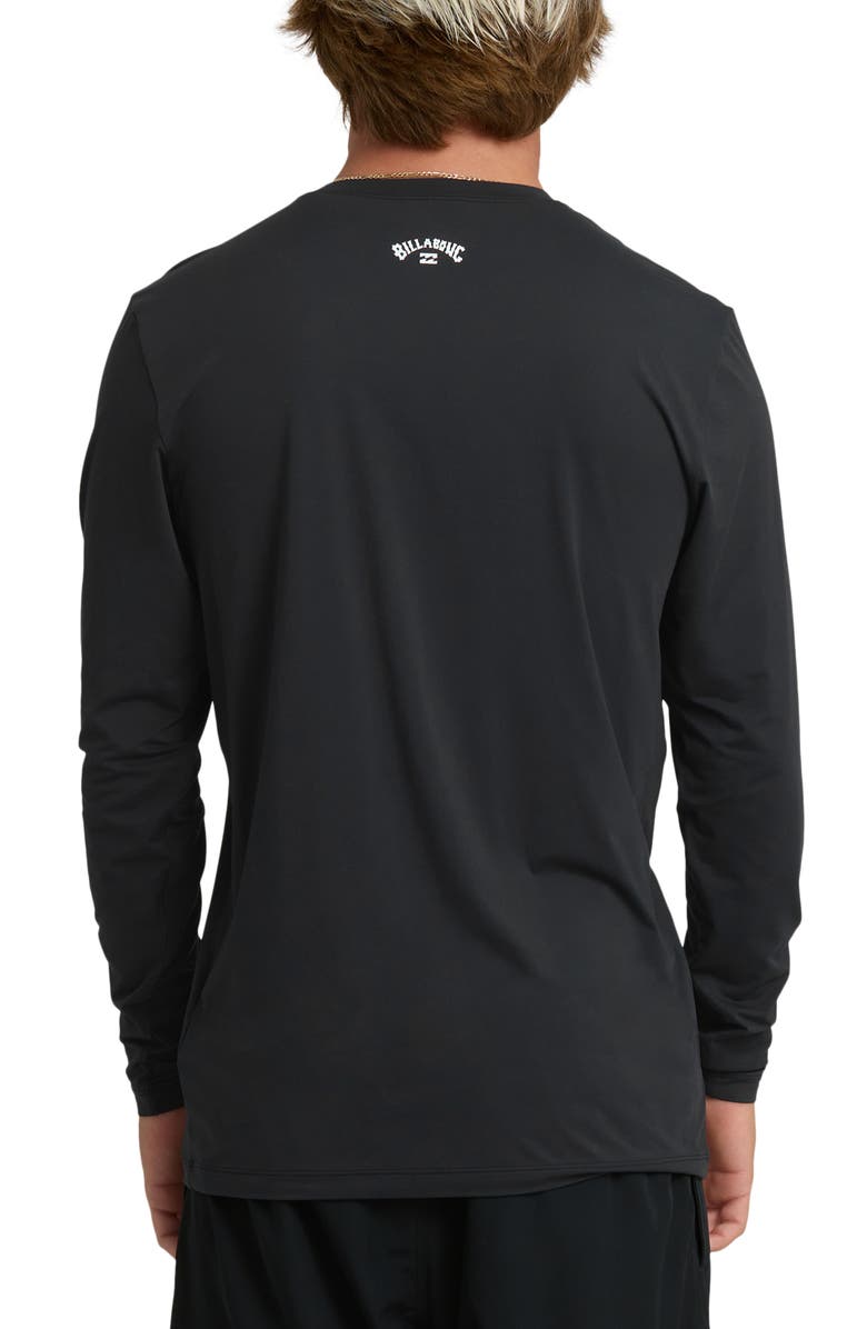 Billabong All Day Wave Graphic Long Sleeve UPF 50+ Surf T-Shirt, Alternate, color, Black