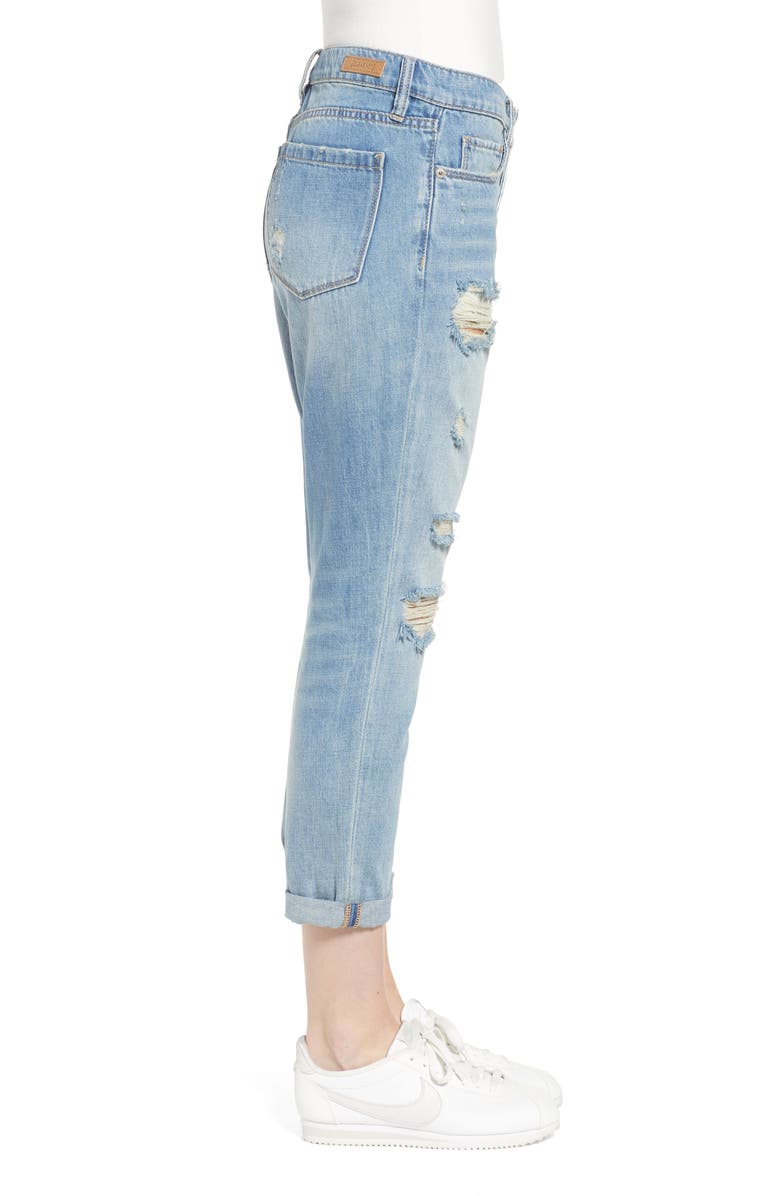 BLANKNYC Rocket Power Ripped Boyfriend Jeans, Alternate, color, 