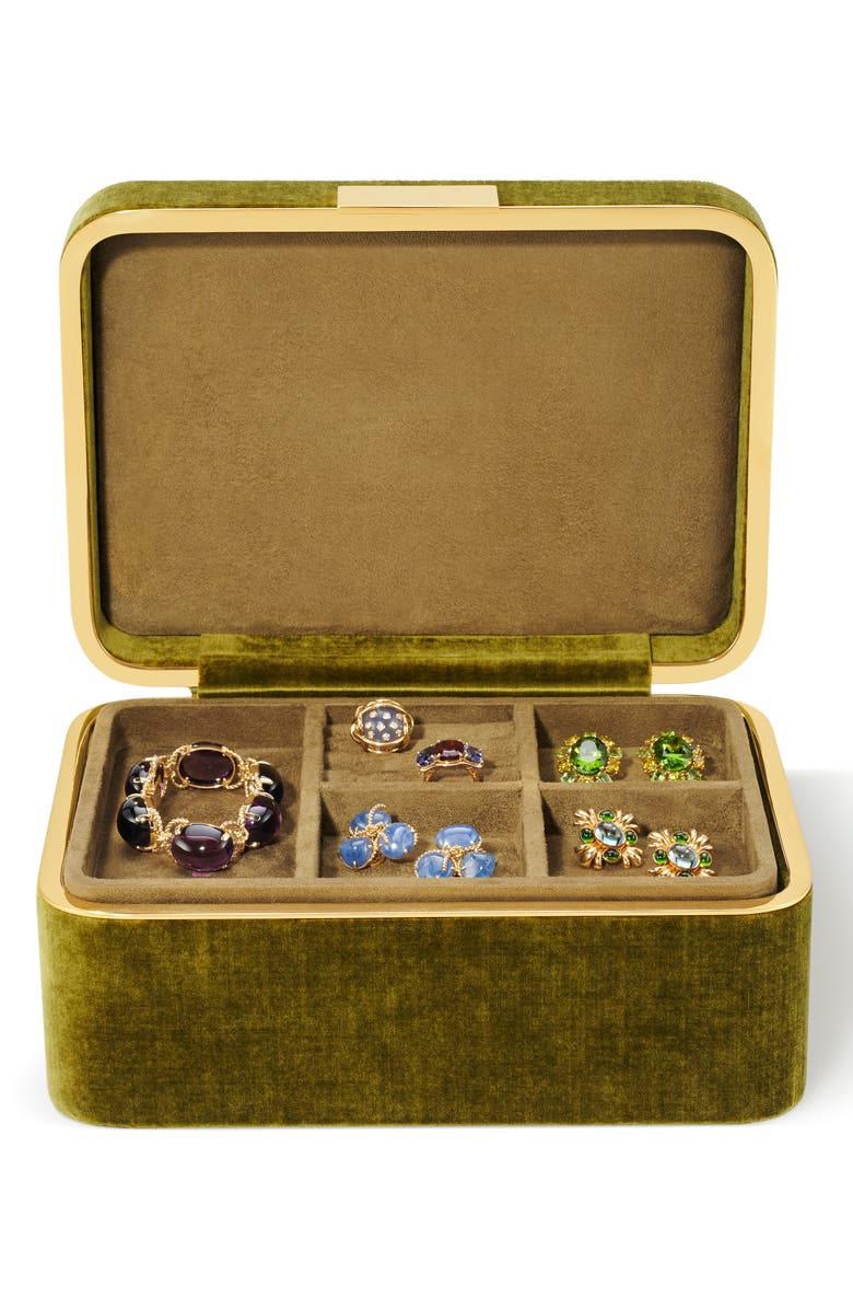 Aerin Beauvais Velvet Jewelry Box, Alternate, color,