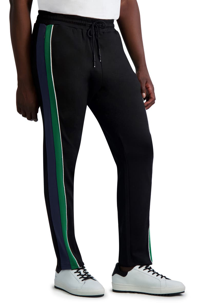 KARL LAGERFELD PARIS Colorblock Track Pants, Alternate, color,
