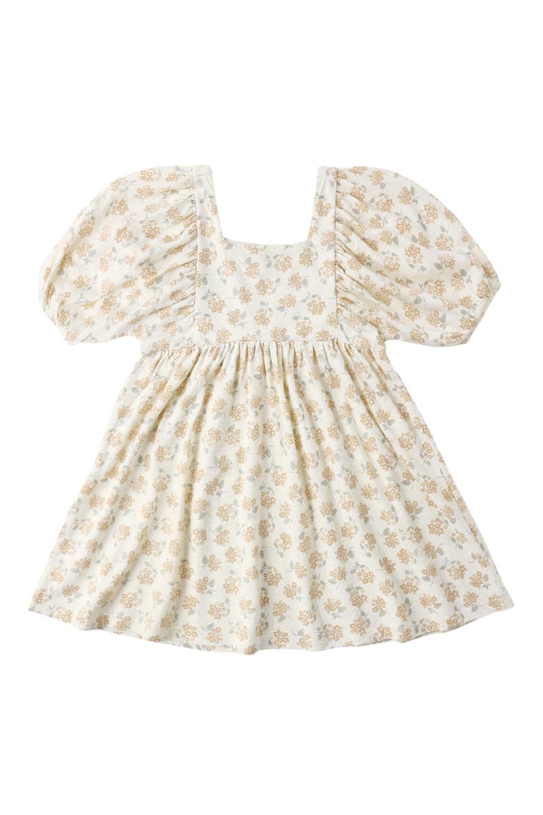 Drea Ditsy Floral Print Dress & Bloomers Set, Alternate, color, IVORY