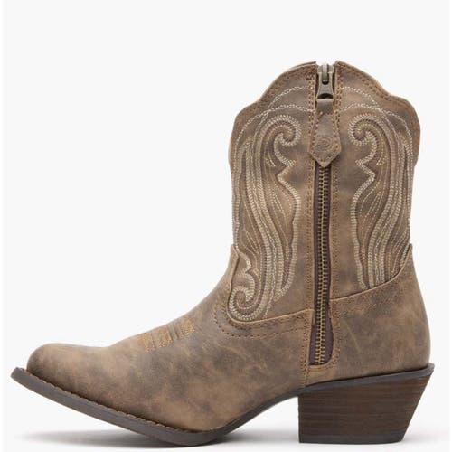 Durango Distressed Shortie Western Boot In Brown
