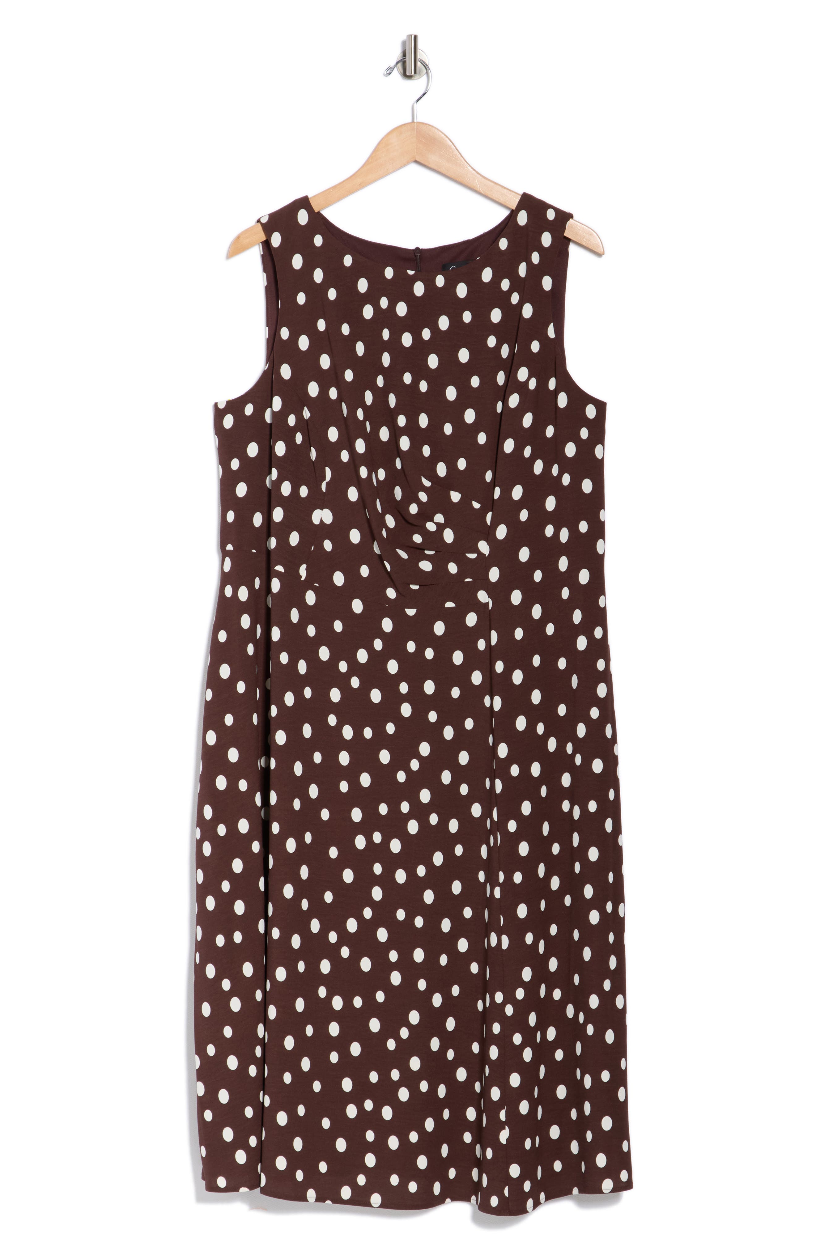 Connected Apparel Pleated A-Line Dress