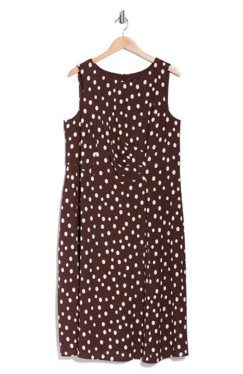 Pleated A-Line Dress (Plus)