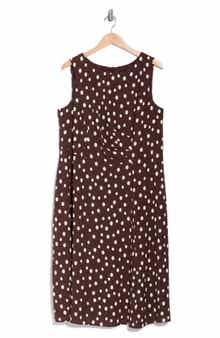 Connected Apparel Pleated A-Line Dress