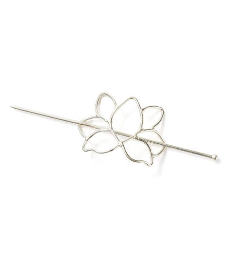 Kairavini Lotus Hair Slide with Stick