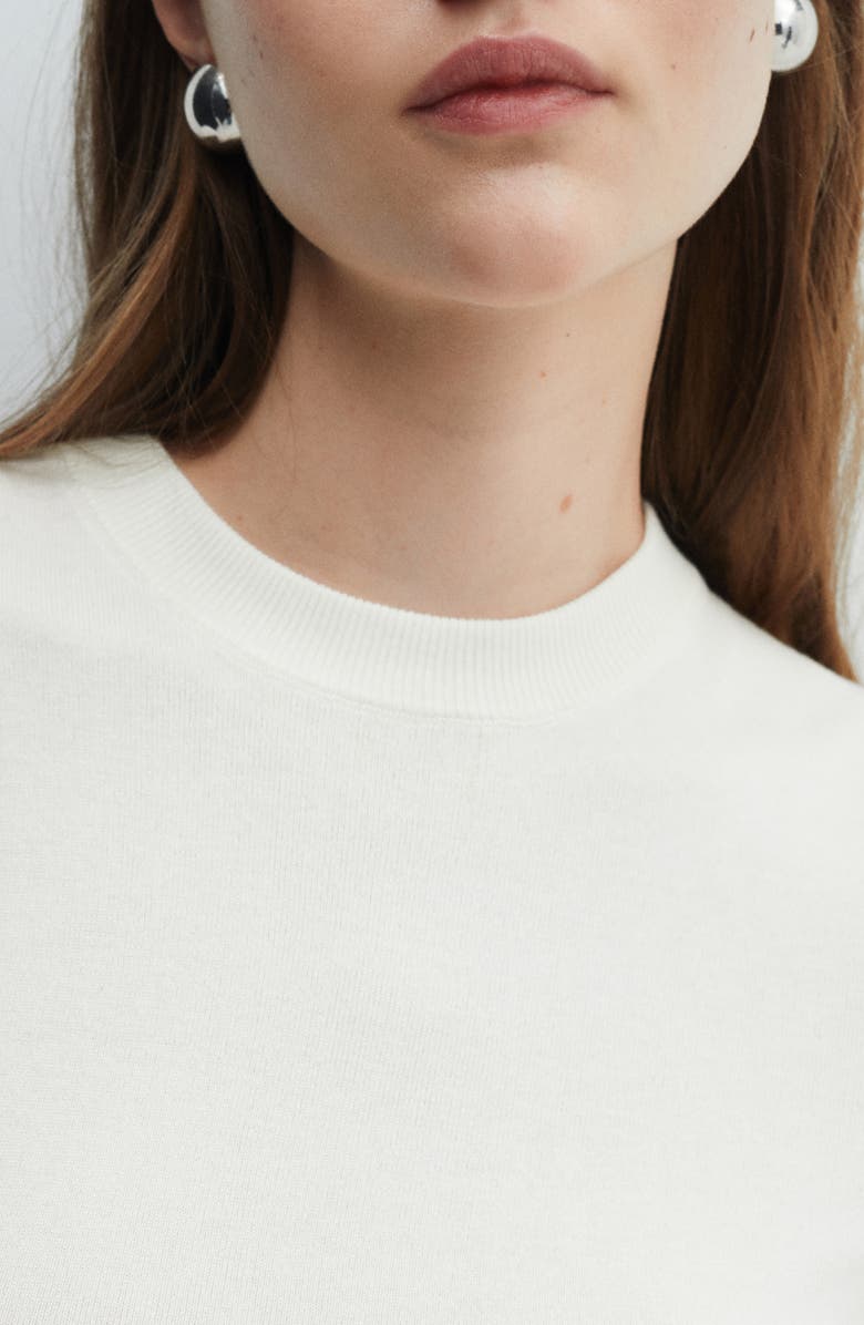 MANGO Short Sleeve Sweater, Alternate, color, 