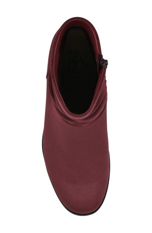 Cliffs By White Mountain Durbon Scrunch Bootie In Burgundy