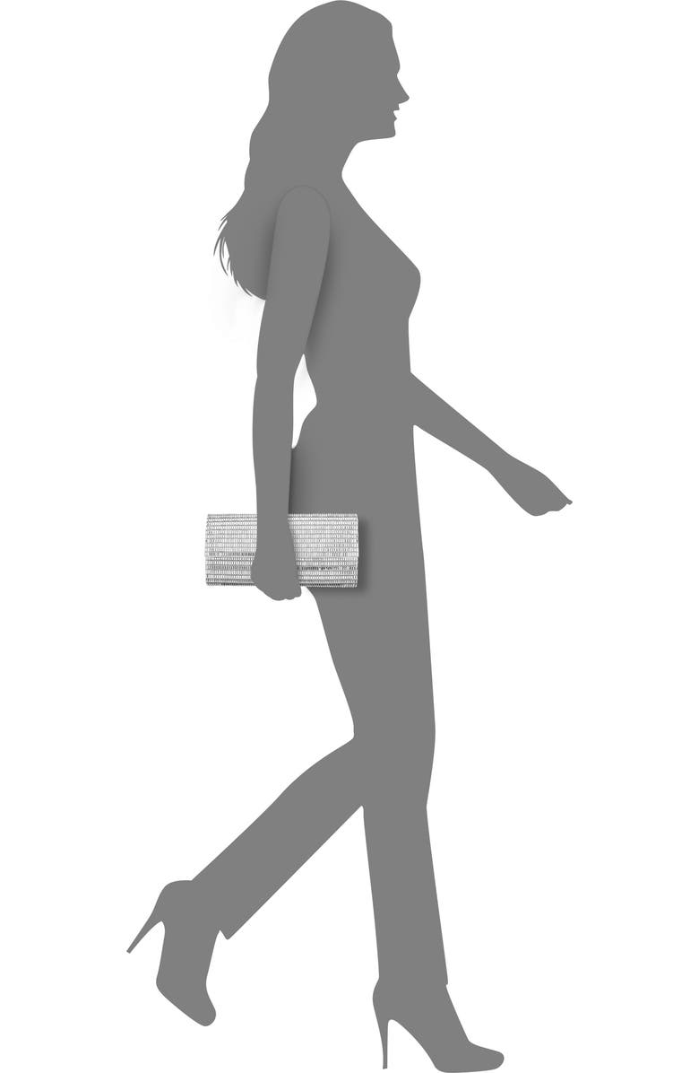 Nina Hope Clutch, Alternate, color, Silver