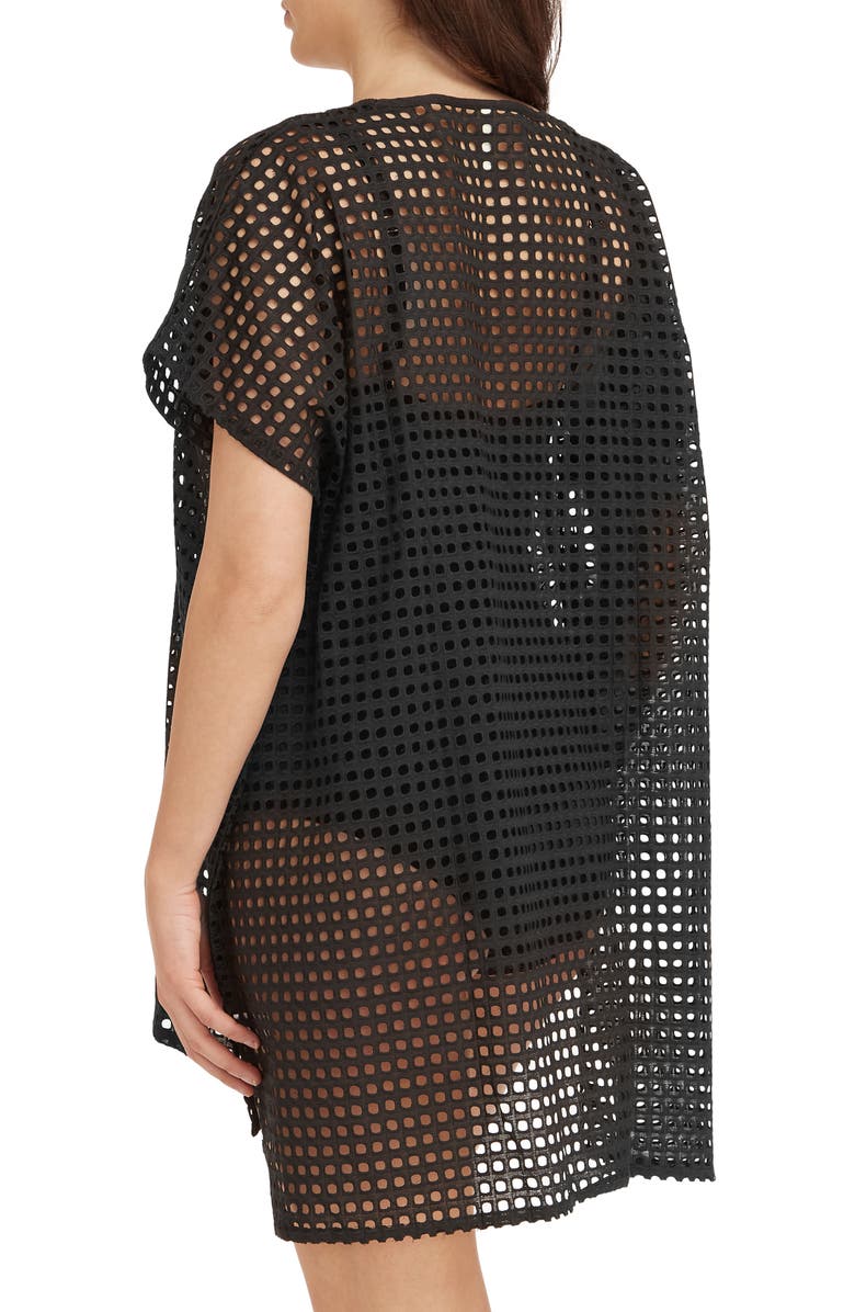 Sea Level Eyelet Cover-Up Caftan, Alternate, color, 