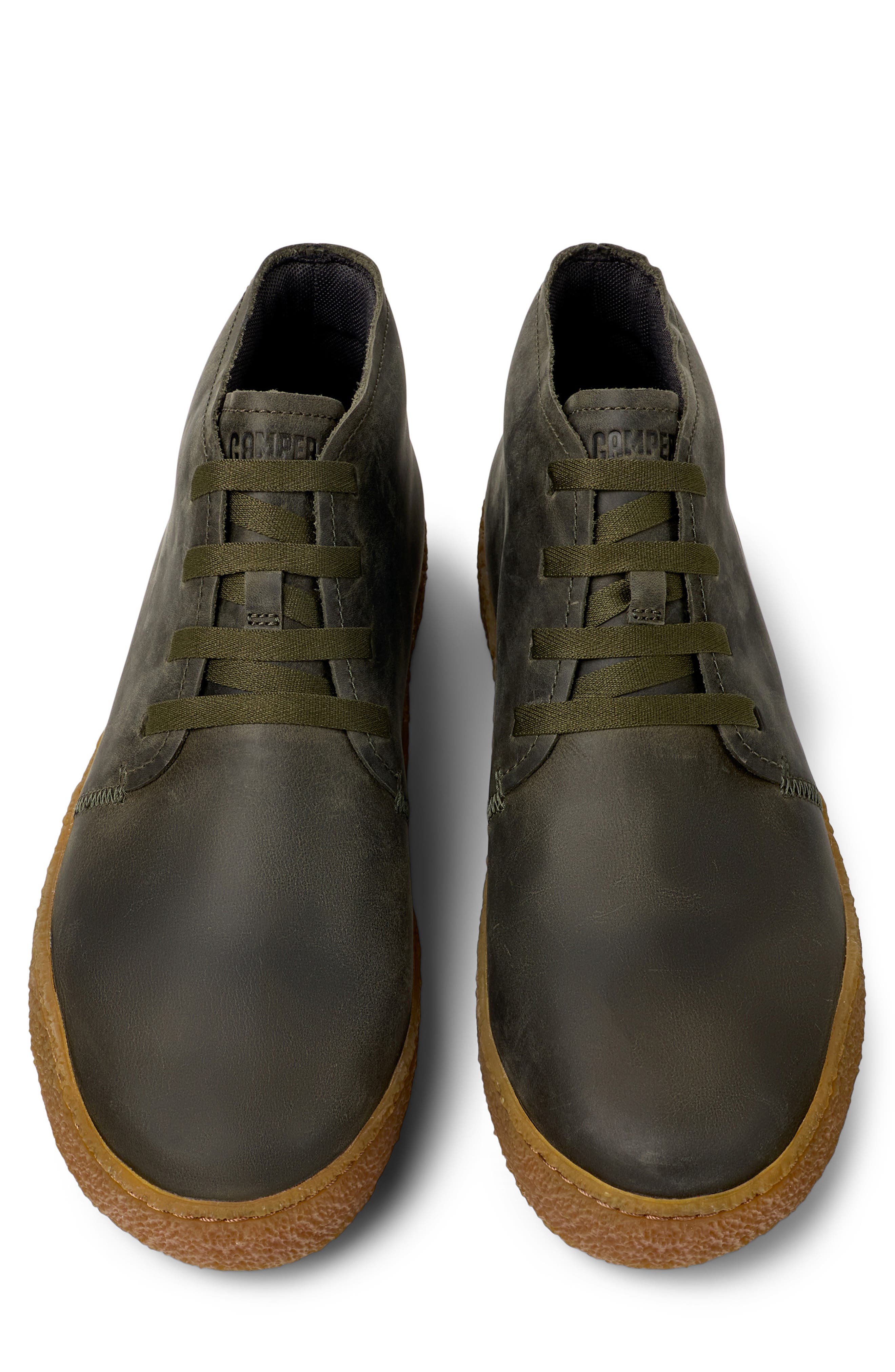 Peu Terreno Leather Desert Boot, Alternate, color, DARK GREEN