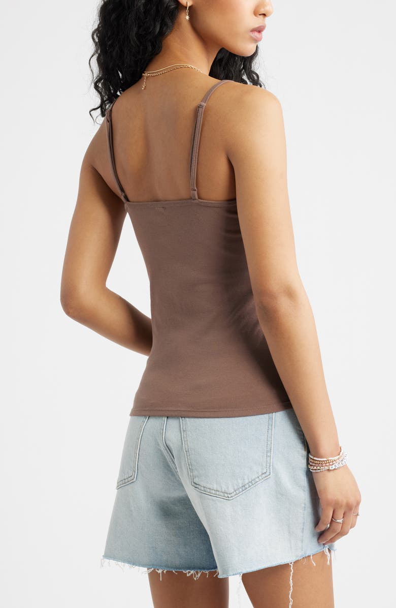 BP. Lace Trim V-Neck Camisole, Alternate, color, Brown Quartz