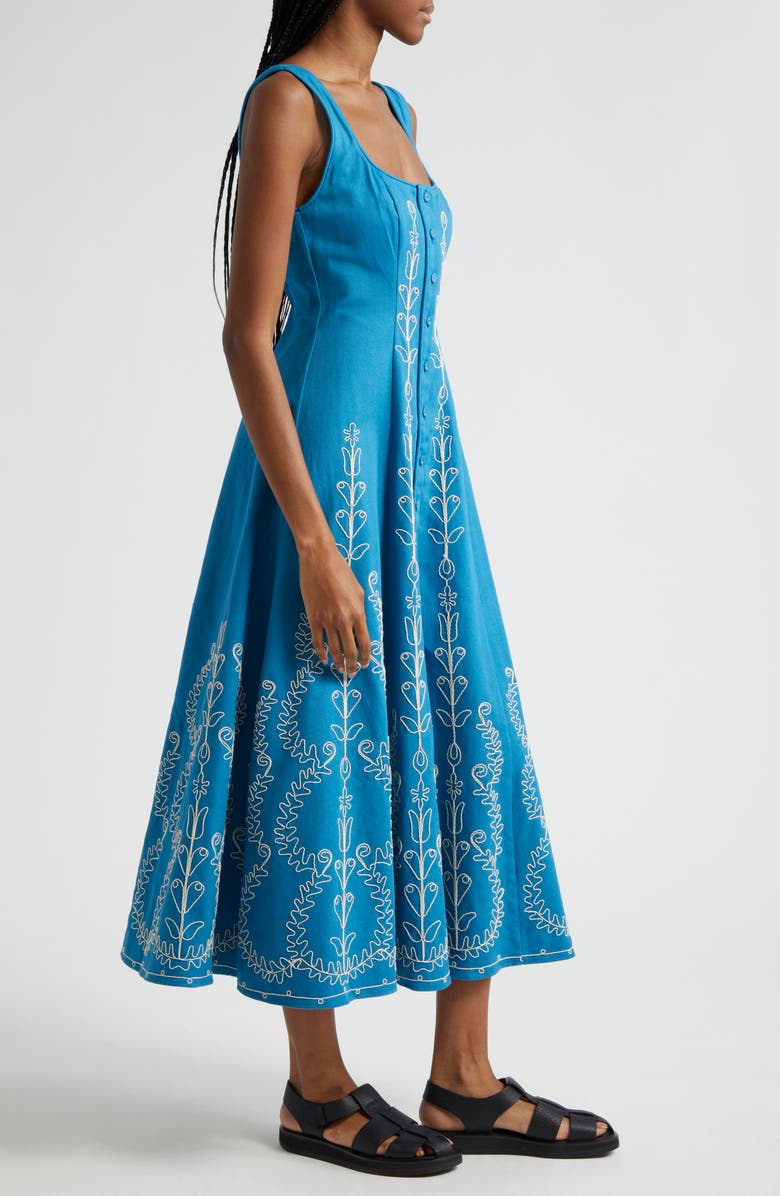 ALEMAIS Donovan Corded Floral Organic Cotton Dress, Alternate, color, 