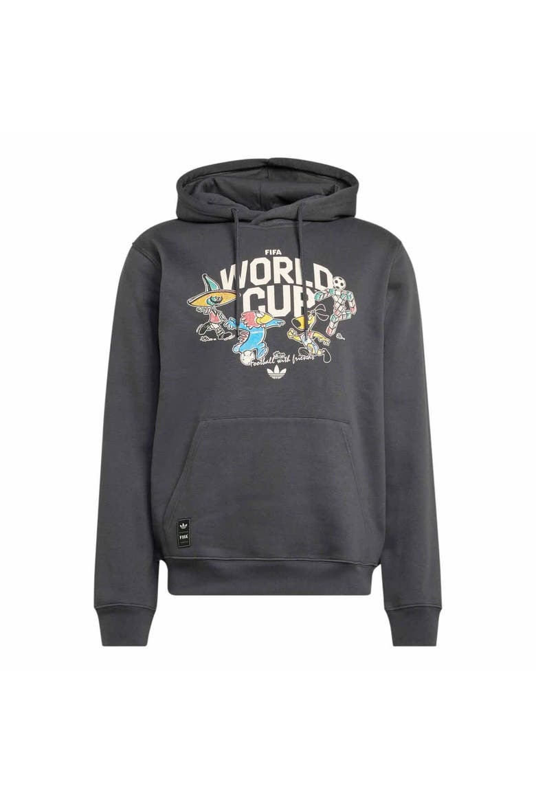 Men's adidas  Gray FIFA World Cup Historic Mascot Hoodie, Alternate, color, Gray