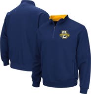 COLOSSEUM Men's Colosseum Navy Marquette Golden Eagles Tortugas Logo Quarter-Zip Jacket