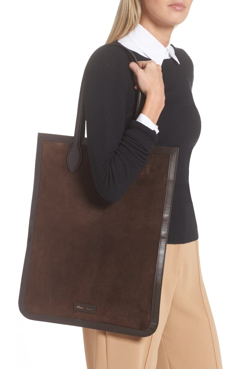 Khaite Grace Calfskin Suede Tote, Alternate, color,
