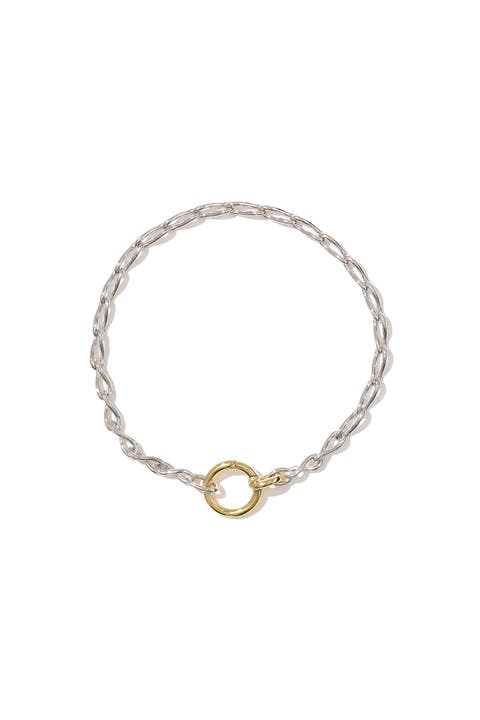 Sterling Silver and 14kt Gold Vermeil Eternal Link up Bracelet