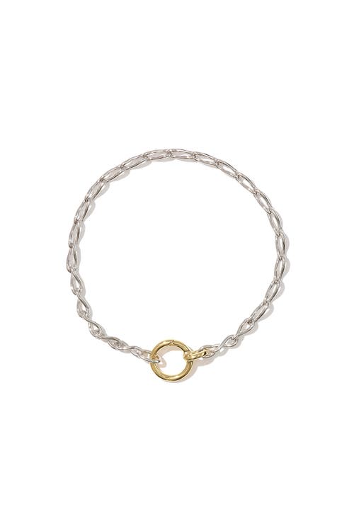 Otiumberg Sterling Silver And 14kt Gold Vermeil Eternal Link Up Bracelet In Metallic