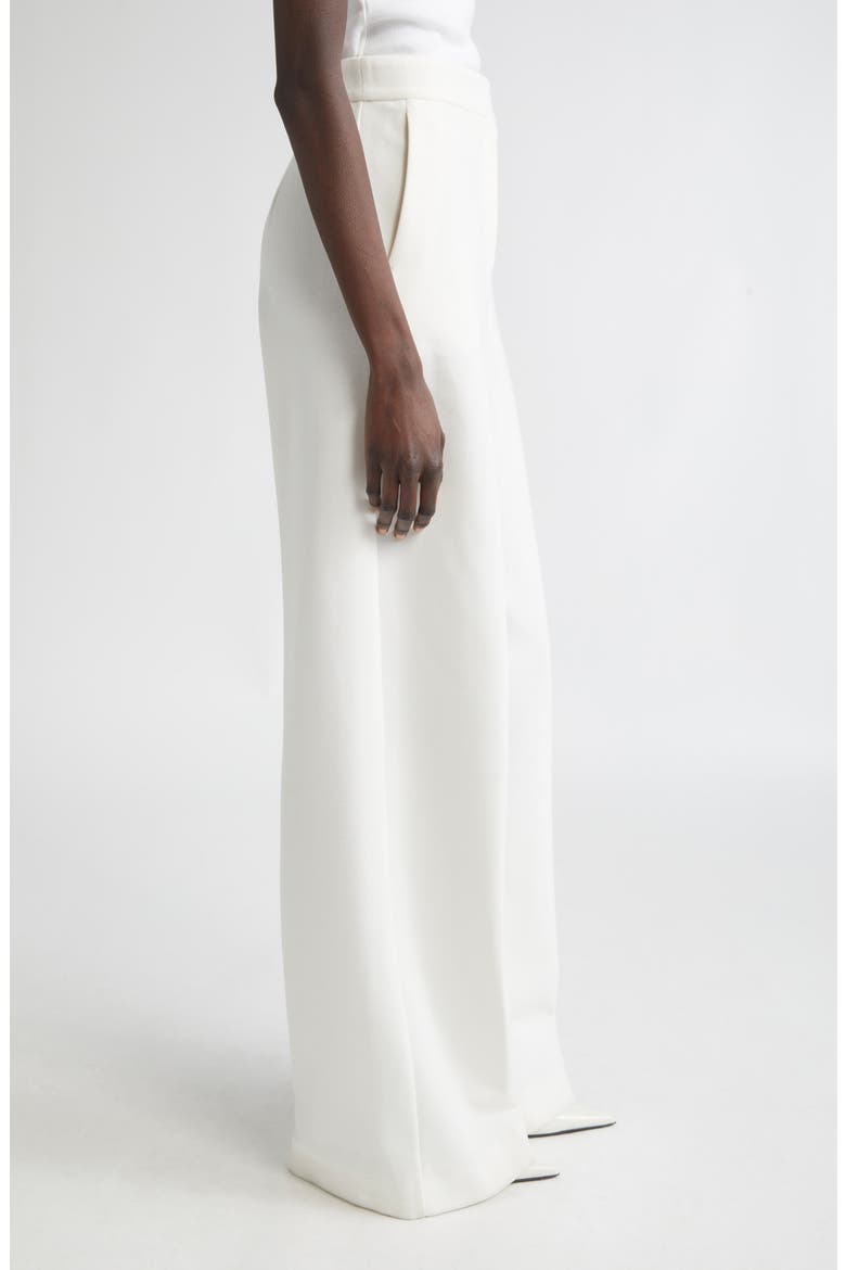 Ponte Knit Wide Leg Pants, Alternate, color, WHITE