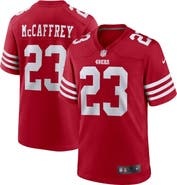 Nike Men's Nike Christian McCaffrey Scarlet San Francisco 49ers Game Player Jersey