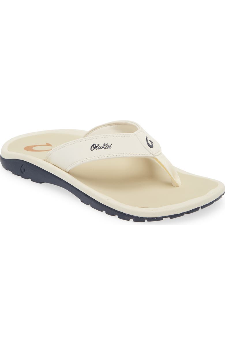 OluKai Ohana Flip Flop, Main, color, White Sand / Deepest Depths