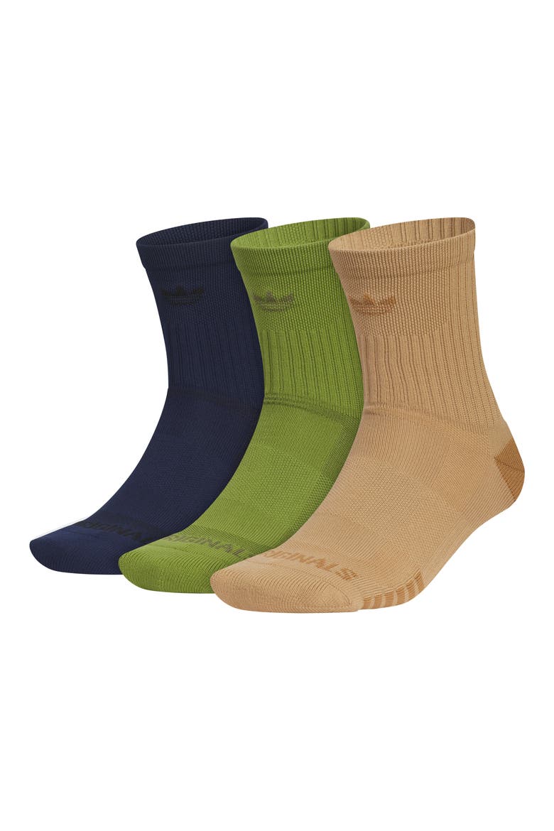 Assorted 3-Pack Tech Performance High Quarter Socks, Main, color, NIGHT INDIGO