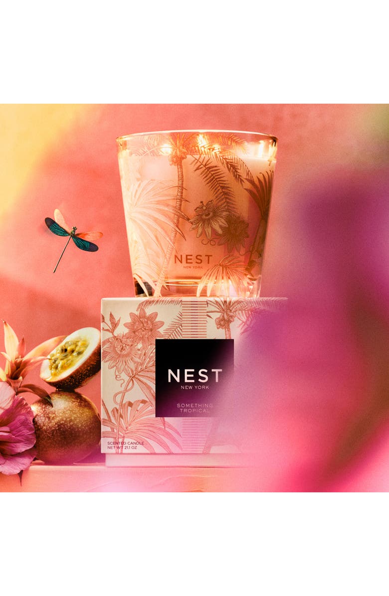 NEST New York Something Tropical Decorative Three-Wick Scented Candle, Alternate, color, 