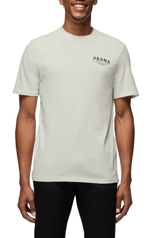 Prana Past & Present Organic Cotton Graphic T-shirt In White