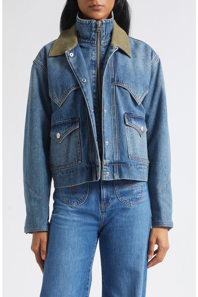 Wegner Denim Jacket, Main, color, MEMORY LANE