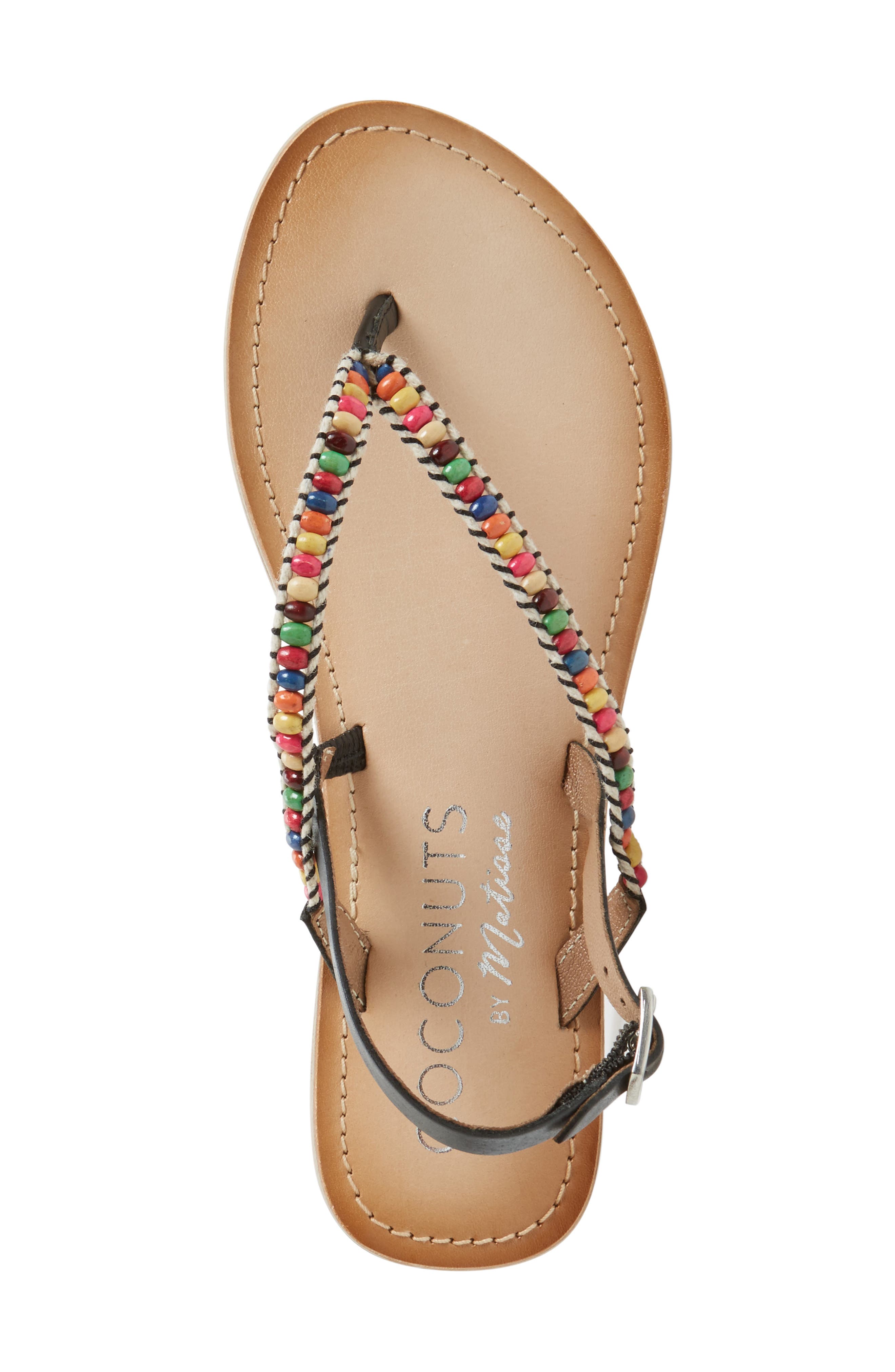 Matisse Coconuts by Matisse Celebration Beaded Sandal, Alternate, color, 