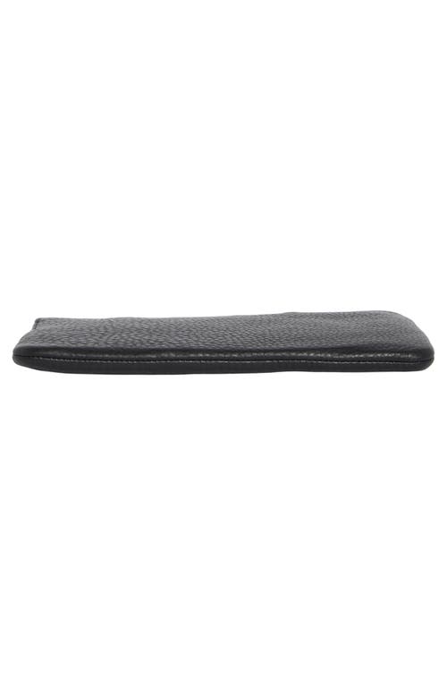 Kate Spade New York Leila Pebbled Leather Medium Pouch In Black