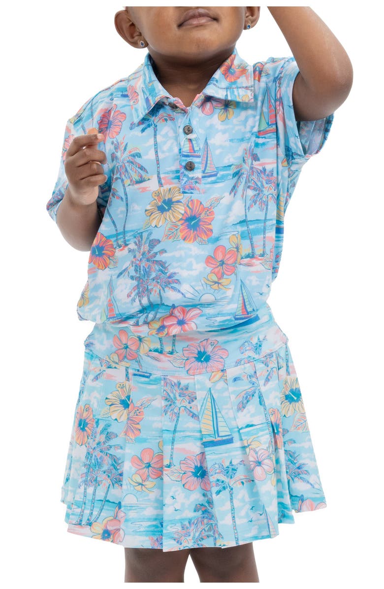 Kenny Flowers The BVIs - Unisex Kids Golf Shirt, Main, color, Blue