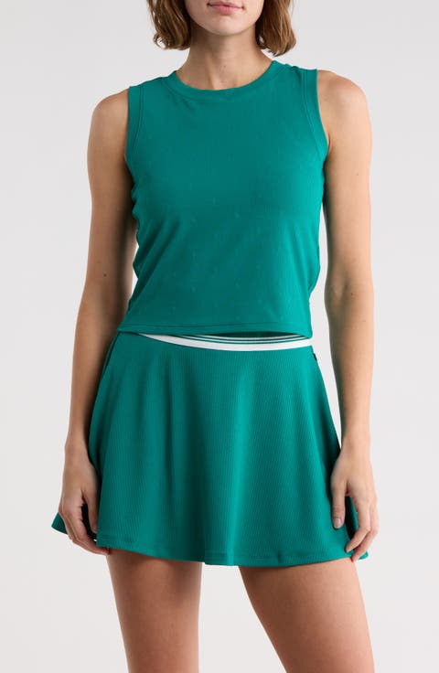 Ellie Ribbed Crop Tank