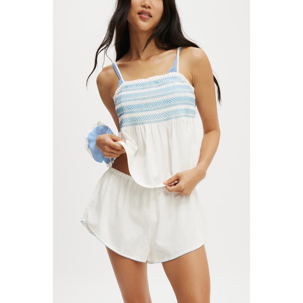 COTTON ON BODY COTTON ON BODY SHIRRED WOVEN SLEEP SET