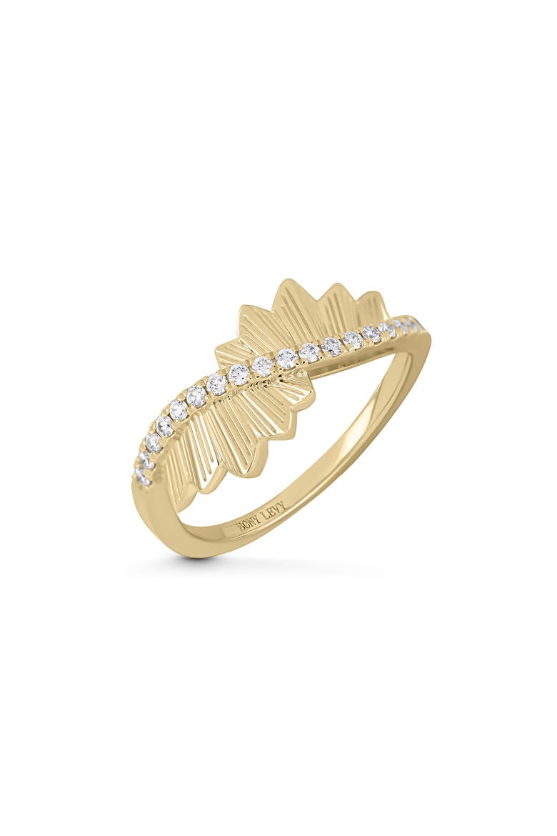 Cleo 18k Gold Diamond Statement Ring, Main, color, 18KY