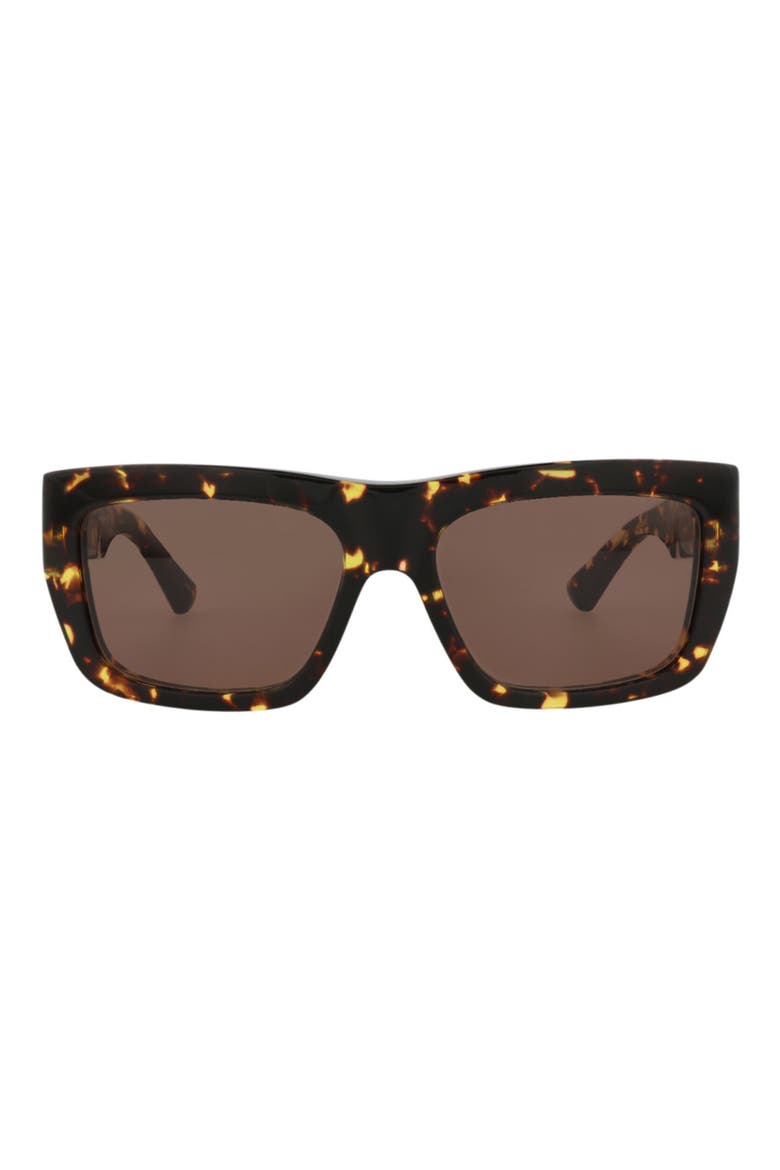 57mm Square Sunglasses, Main, color, HAVANA HAVANA BROWN