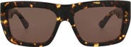 Bottega Veneta 57mm Square Sunglasses