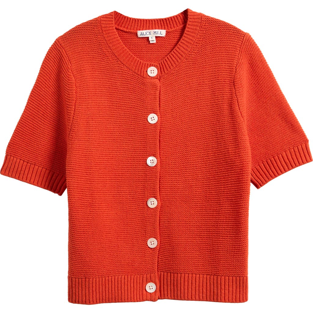 Alex Mill Elle Sweater In Cotton Linen In Pureed Pumpkin