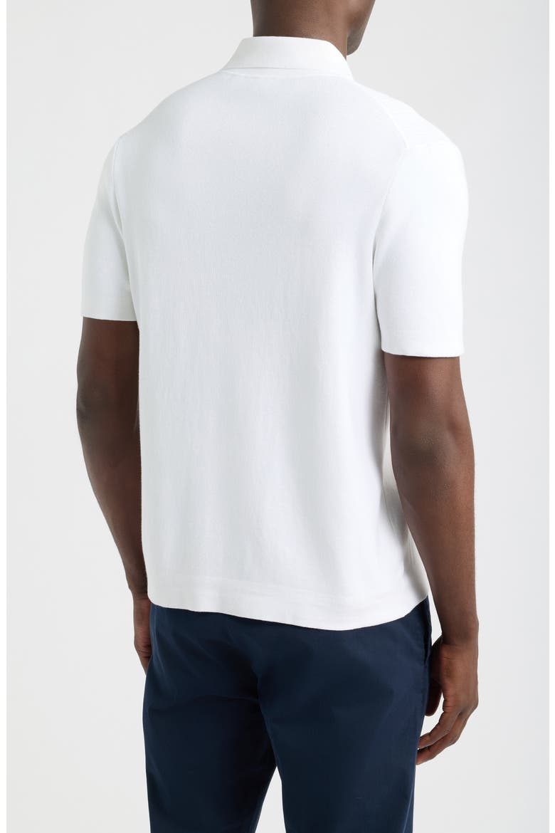 C-Neri Button Front Short Sleeve Shirt, Alternate, color, WHITE
