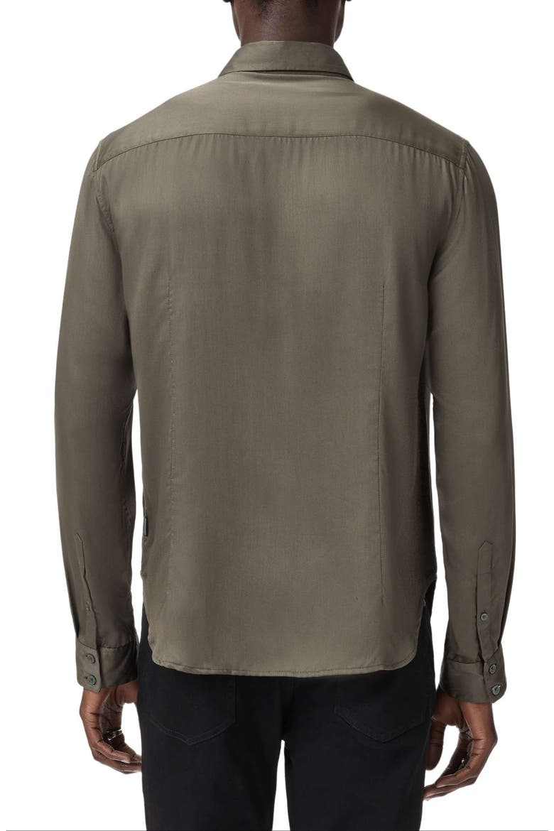 Ross Button-Up Shirt, Alternate, color, TEAKWOOD