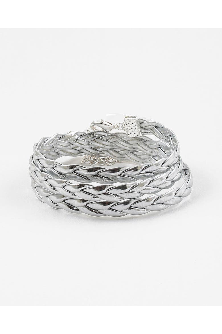 Silver Wrap Bracelet, Main, color, Silver