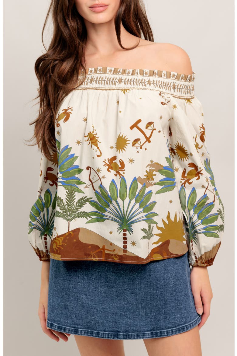 Off The Shoulder Top, Main, color, CREAM