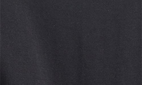 Nordstrom Tie Front Pima Cotton Dolman T-shirt In Black