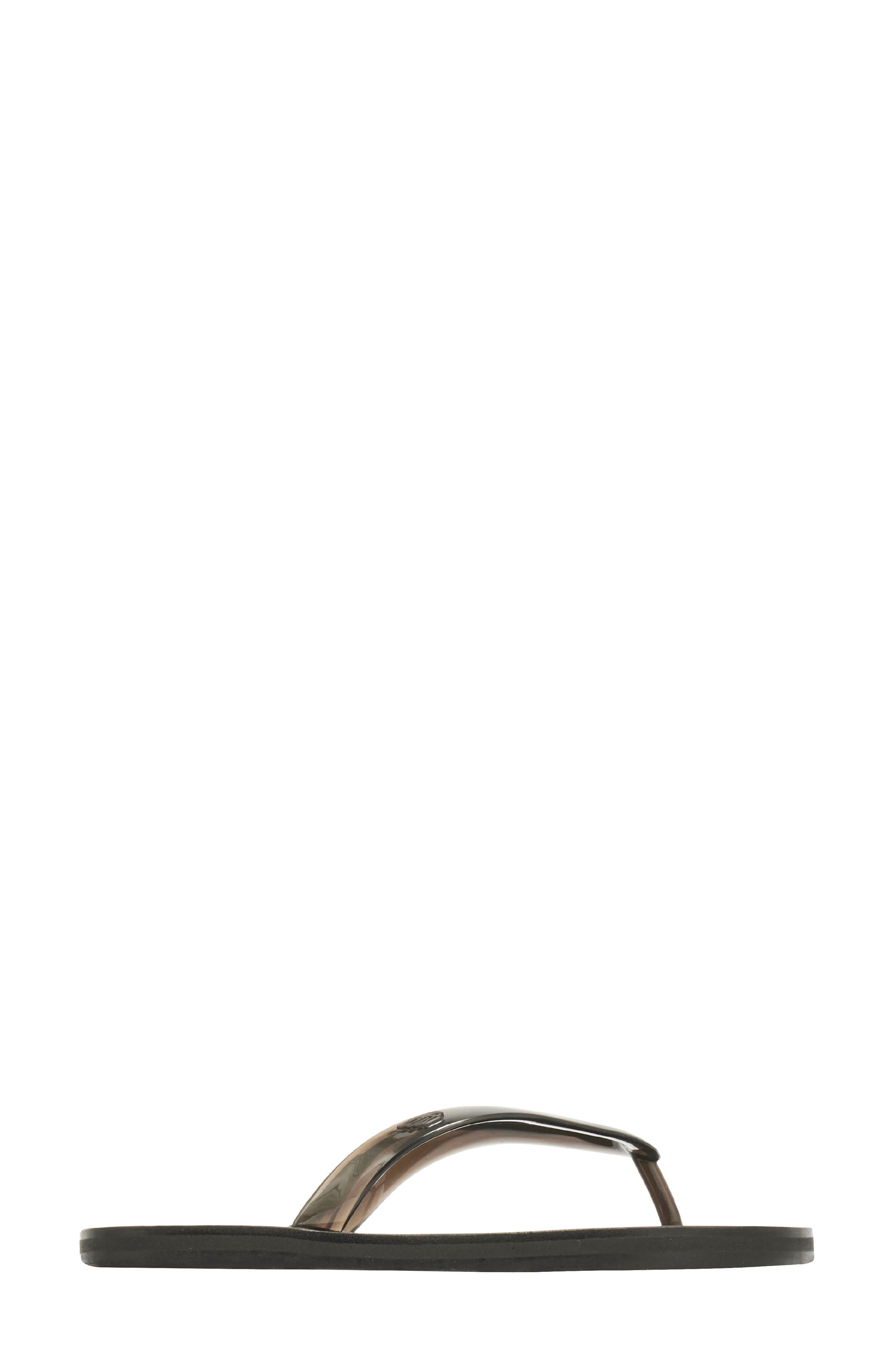 Ancient Greek Sandals Saionara Jelly Flip Flop, Alternate, color, Black