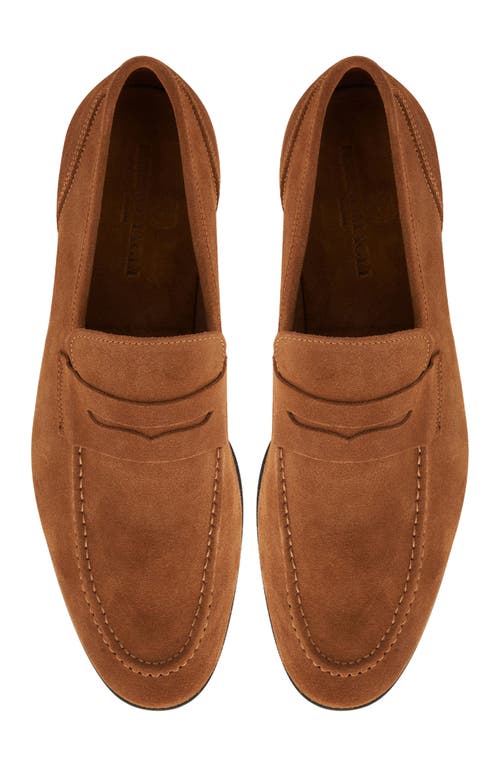 Bruno Magli Lastra Unlined Loafer In Cognac Suede
