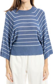 MAX STUDIO Stripe Raglan Sleeve Sweater