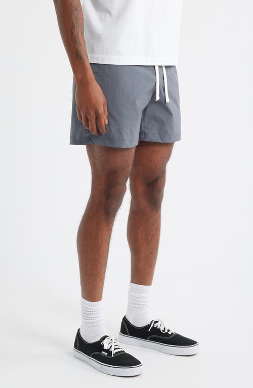 Rizort Kore Drawstring Nylon Shorts In Navy