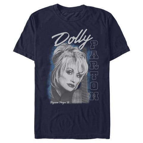 Men's Dolly Parton Guitar Portrait  Graphic T-Shirt
