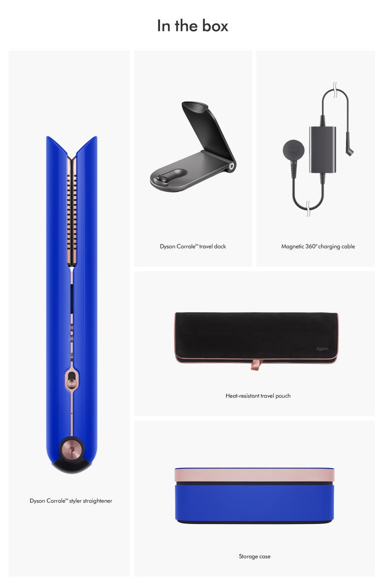 Dyson Special Edition Corrale<sup>™</sup> Style Straightener in Blue Blush, Alternate, color, 