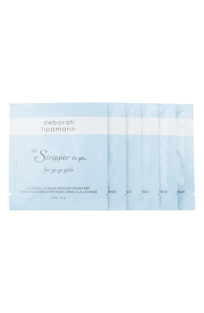Deborah Lippmann The Stripper to Go Nail Lacquer Remover Finger Mitts, Alternate, color,